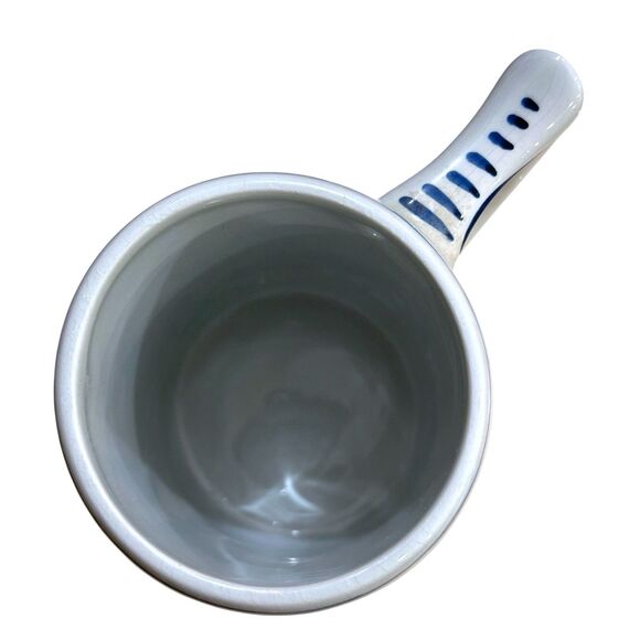 Vtg. Delft Cobalt Blue & White Heineken Beer Stein – Windmill & Sailboat Scene - Picture 8 of 12